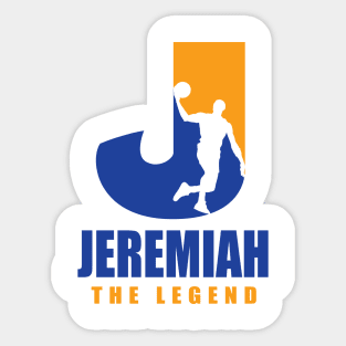 Jeremiah Custom Player Basketball Your Name The Legend Sticker